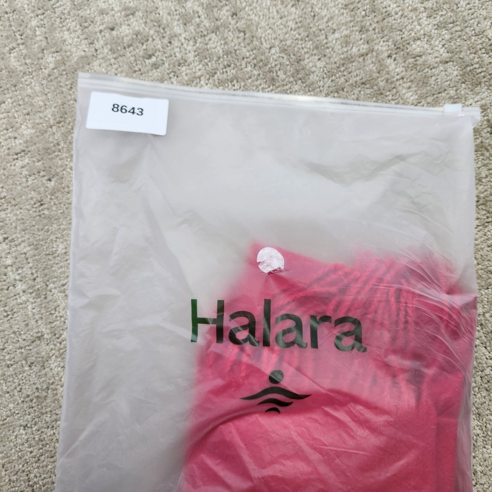 Halara Scarf Knit Fringe Casual Red One Size